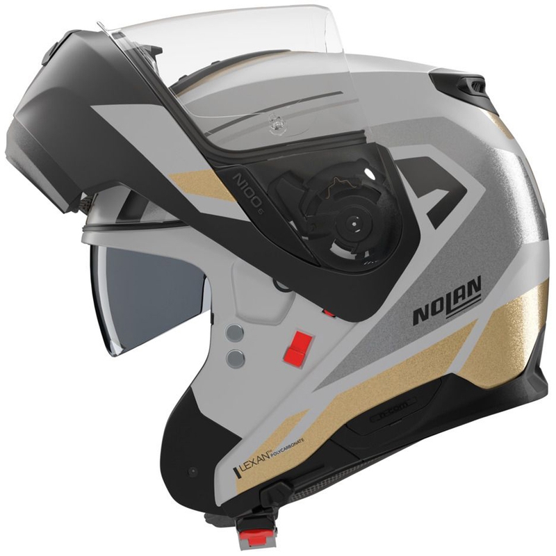 Nolan N100-6 Cinetico N-COM 360 felnyitható motoros bukósisak matt szürke-fekete-antracit-arany