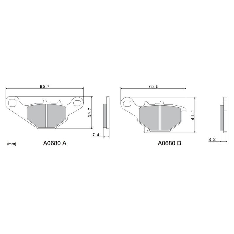 NISSIN fékbetét félmetál keverék M501-410 2 darab