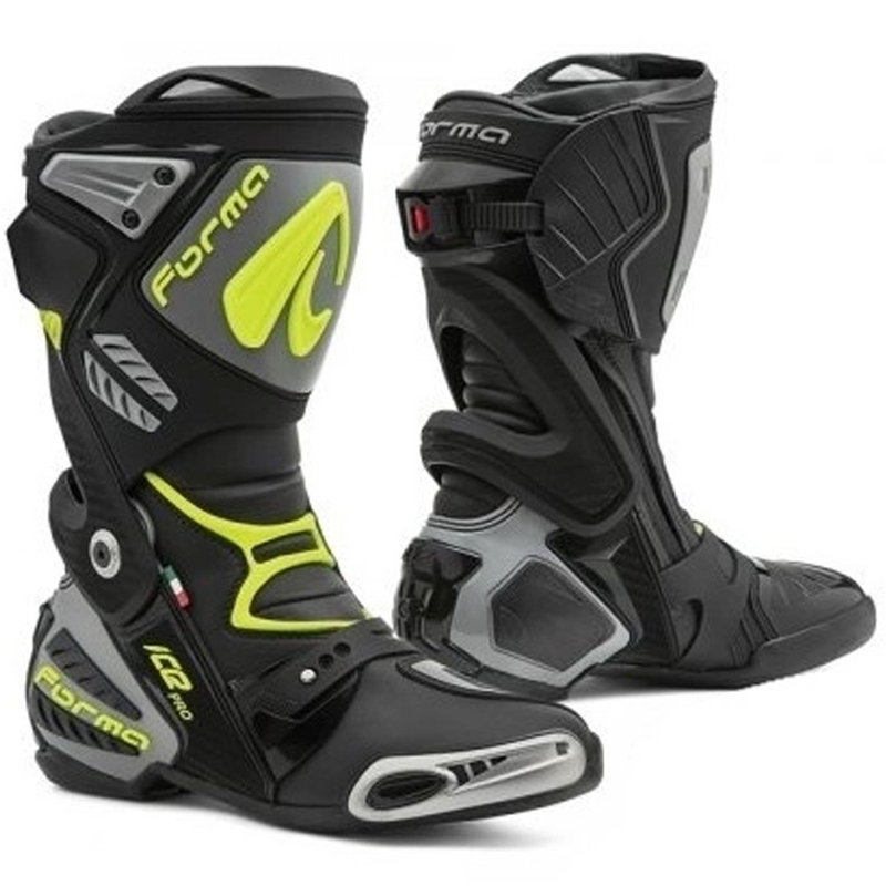 Forma Ice Pro  motoros csizma fekete-szürke-fluo sárga