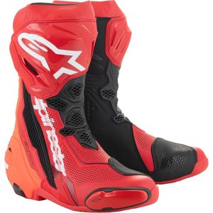 Alpinestars Supertech R Vented motoros csizma  fluo piros-piros