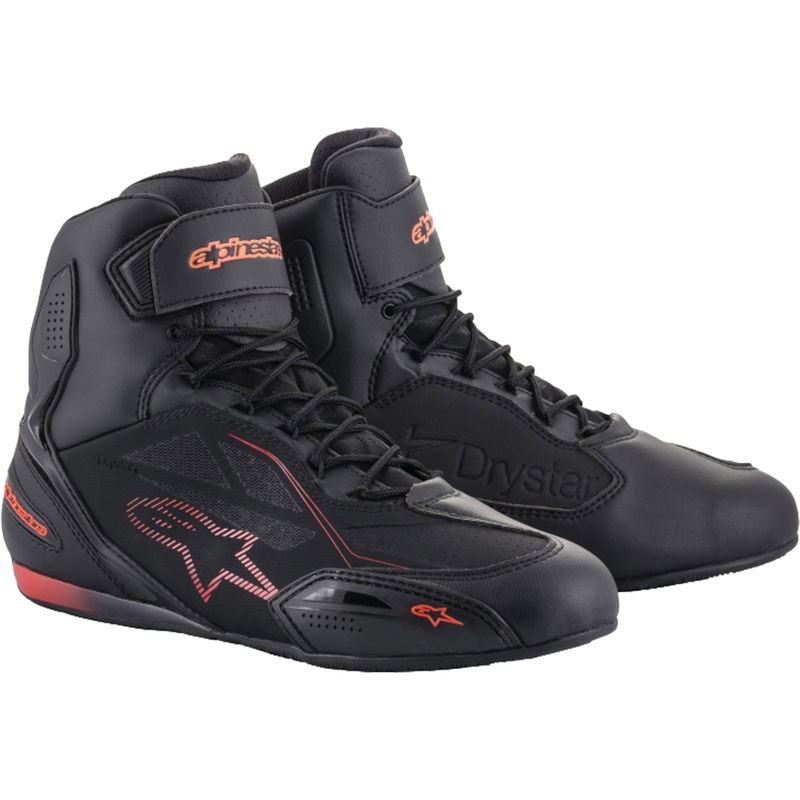Alpinestars Faster 3 Drystar motoros cipő fekete-fluo piros