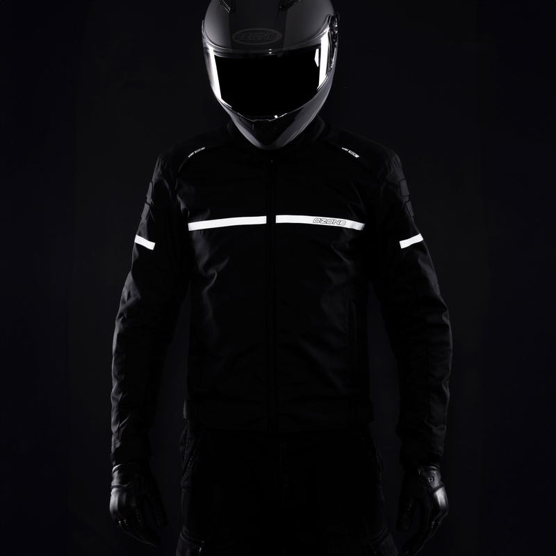 Ozone Rider motoros kabát fekete
