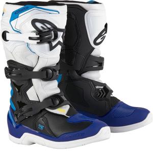 Alpinestars Tech 3S Youth gyerek motoros csizma fehér-fekete-kék
