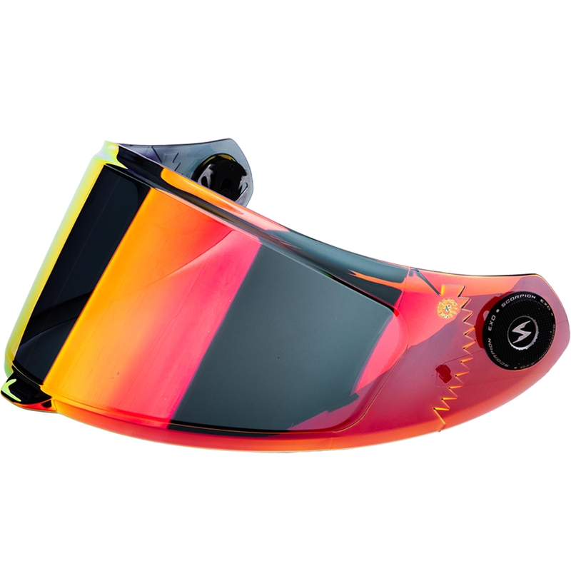 Plexi Scorpion KDS-F-04 EXO-RACE Air bukósisakokhoz tükrös piros