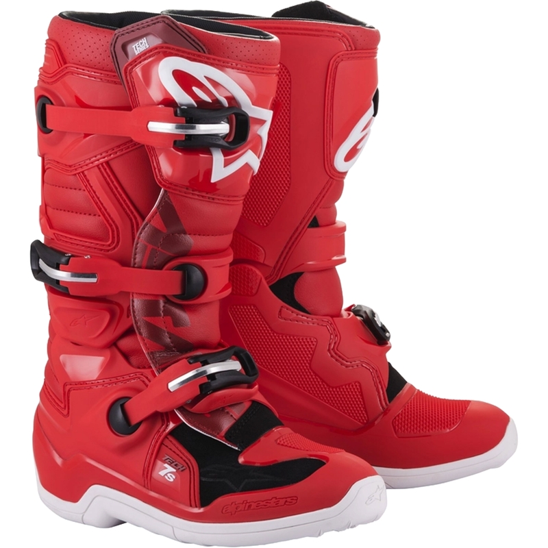 Alpinestars TECH 7 S gyerek motocrossz csizma piros