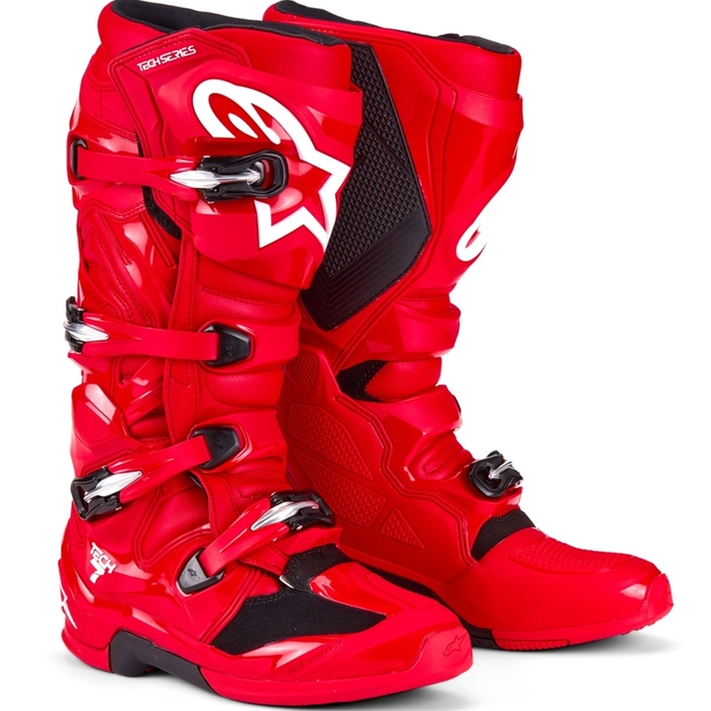 Alpinestars Tech 7 motoros csizma piros