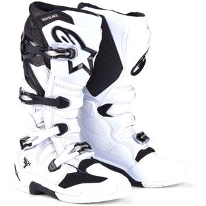 Alpinestars Tech 7 motoros csizma fehér-fekete