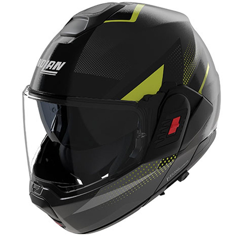 Nolan N120-1 Ciclone 362 felnyitható motoros bukósisak matt szürke-fekete-zöld