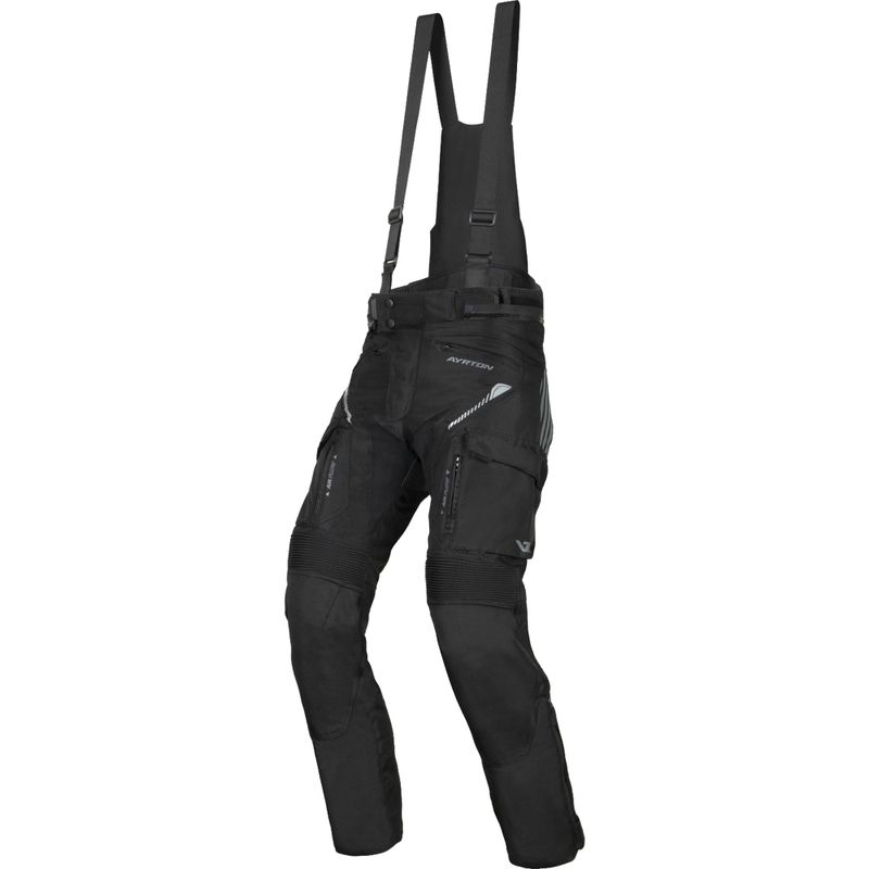 Kalhoty na motorku Ayrton Rally II černo-šedé