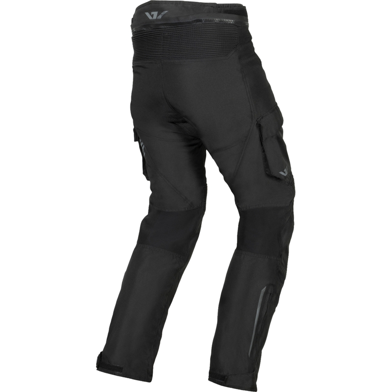 Zkrácené kalhoty na motorku Ayrton Rally II černo-šedé