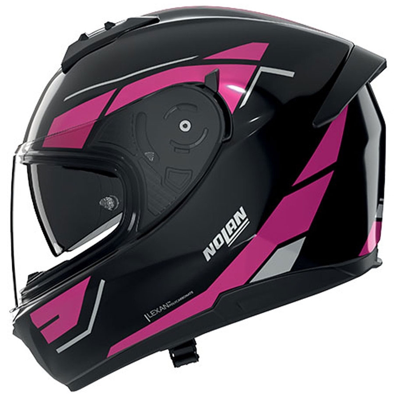 Nolan N60-6 Sincrono 354 zárt motoros bukósisak fekete-rózsaszín
