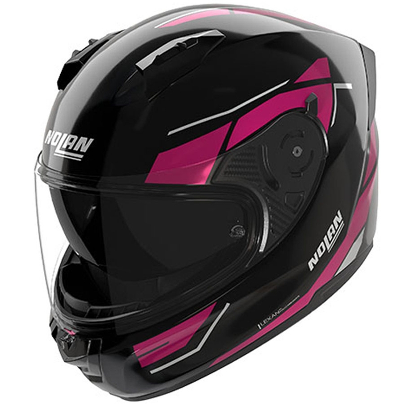 Nolan N60-6 Sincrono 354 zárt motoros bukósisak fekete-rózsaszín