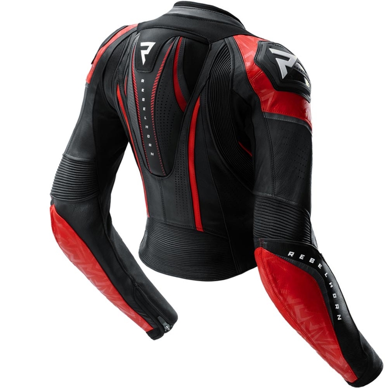 Rebelhorn Diva RS női motoros bőrkabát fekete-piros