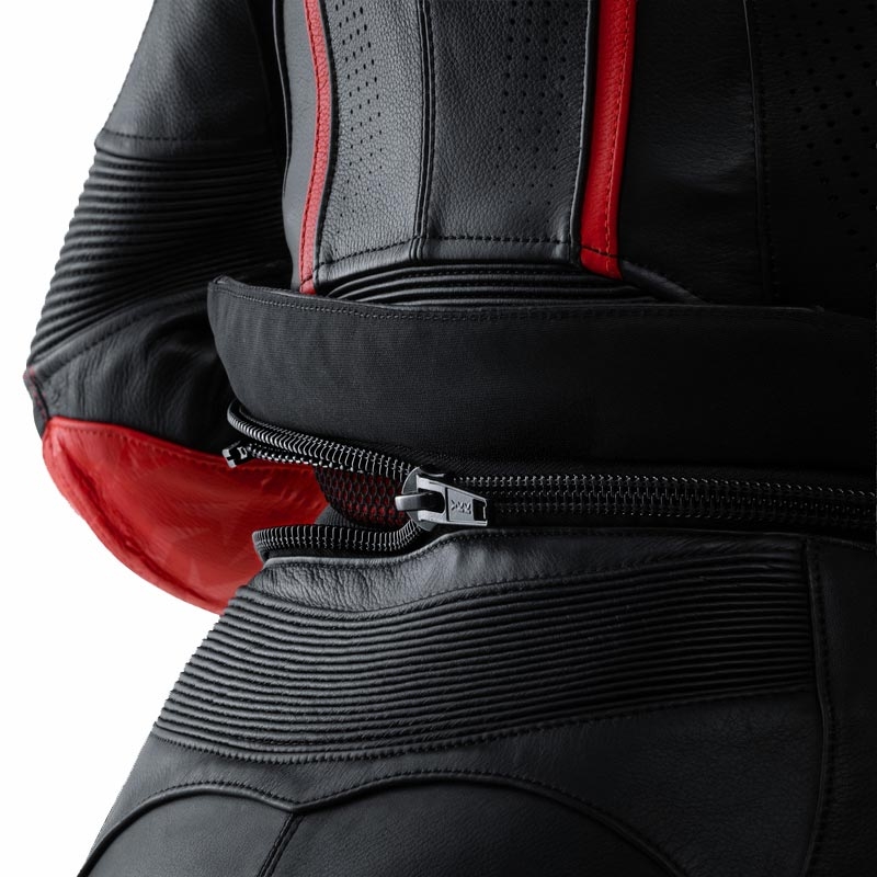 Rebelhorn Diva RS női motoros bőrkabát fekete-piros