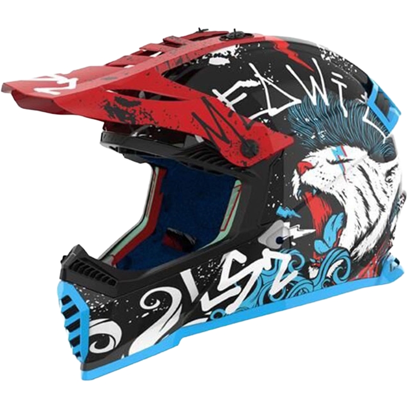 LS2 MX437 Fast EVO Mini Starmaw gyerek motokrossz bukósisak fekete