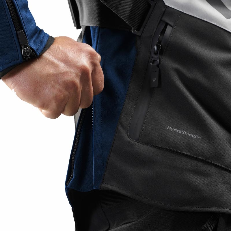 Rebelhorn Hiker IV motoros kabát világosszürke-kék-piros