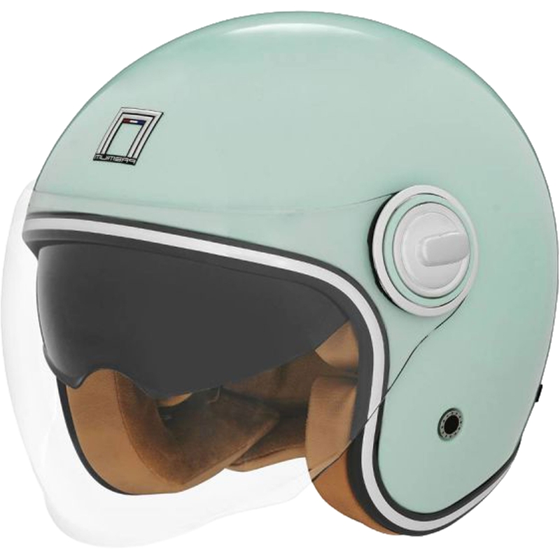 NOX PREMIUM Heritage nyitott motoros bukósisak pasztel zöld