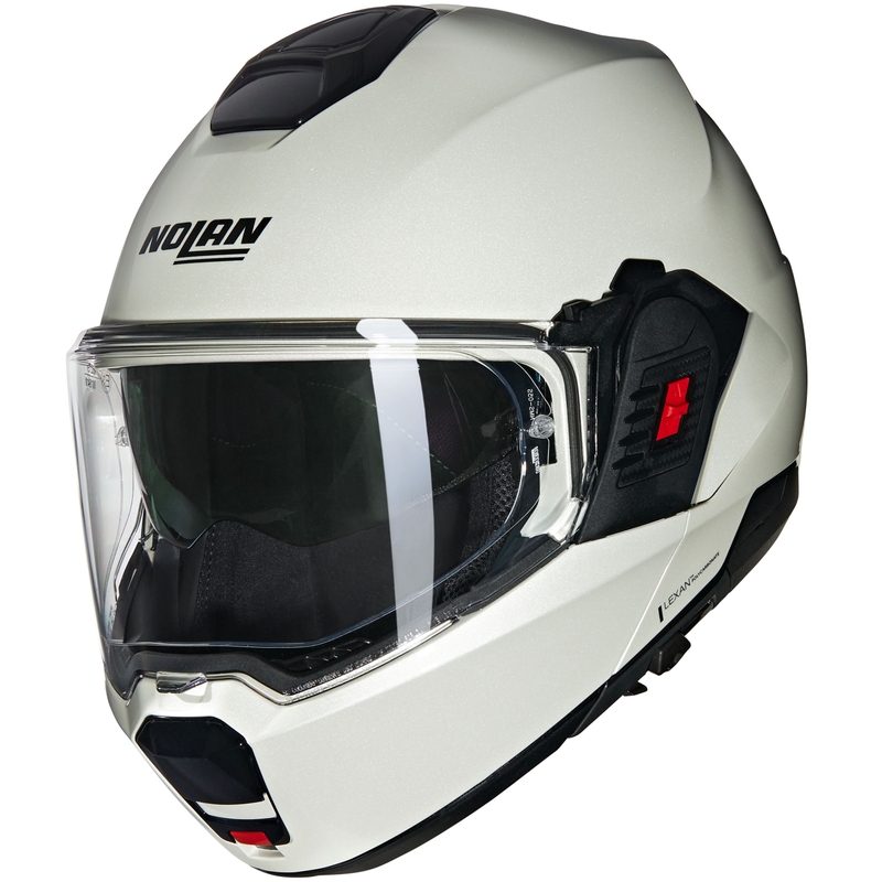 Nolan N120-1 Classico Nobile N-COM 320 hátrahajtható állú motoros bukósisak fehér