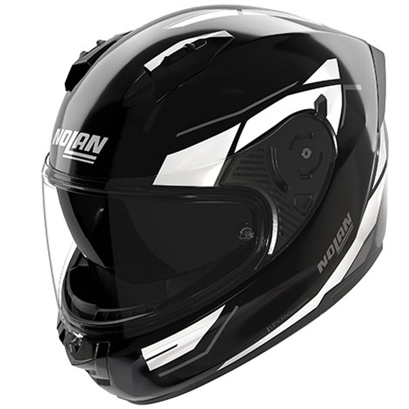 Nolan N60-6 Sincrono 353 zárt motoros bukósisak fekete-fehér