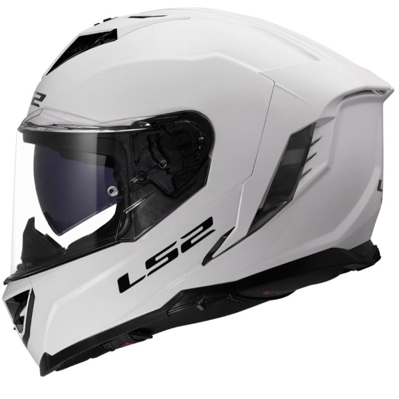 LS2 FF818 Storm III Solid zárt motoros bukósisak fényes fehér