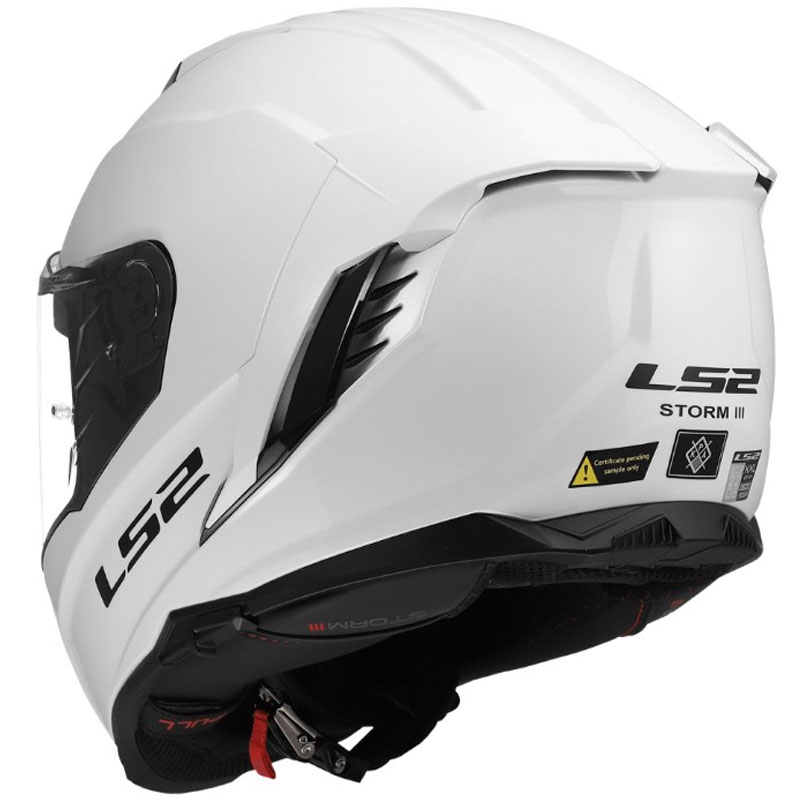 LS2 FF818 Storm III Solid zárt motoros bukósisak fényes fehér