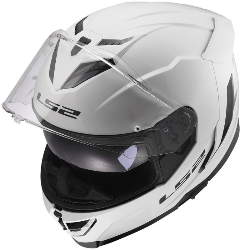 LS2 FF818 Storm III Solid zárt motoros bukósisak fényes fehér