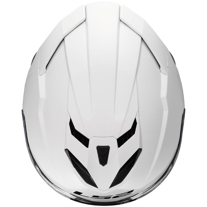 LS2 FF818 Storm III Solid zárt motoros bukósisak fényes fehér