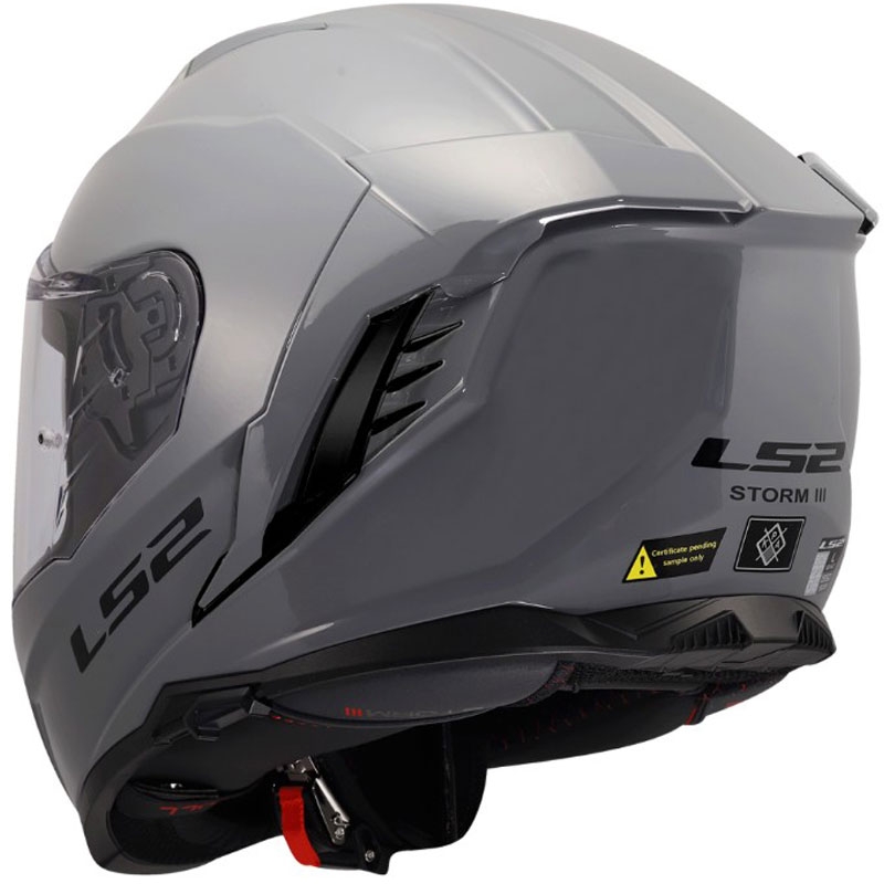 LS2 FF818 Storm III Solid zárt motoros bukósisak fényes szürke