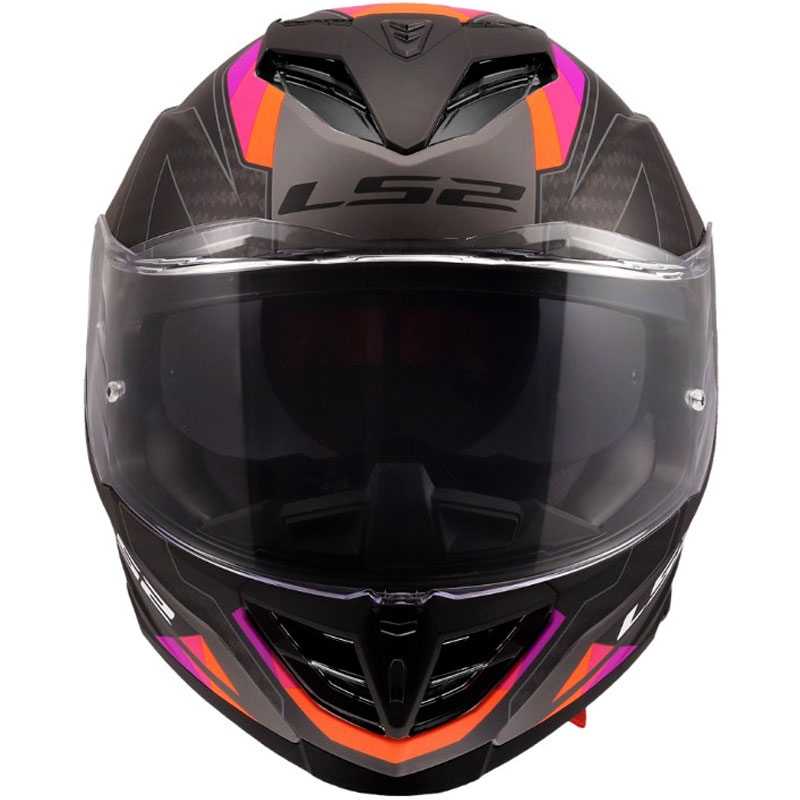 LS2 FF818 Storm III Sporty zárt motoros bukósisak matt szürke-lila