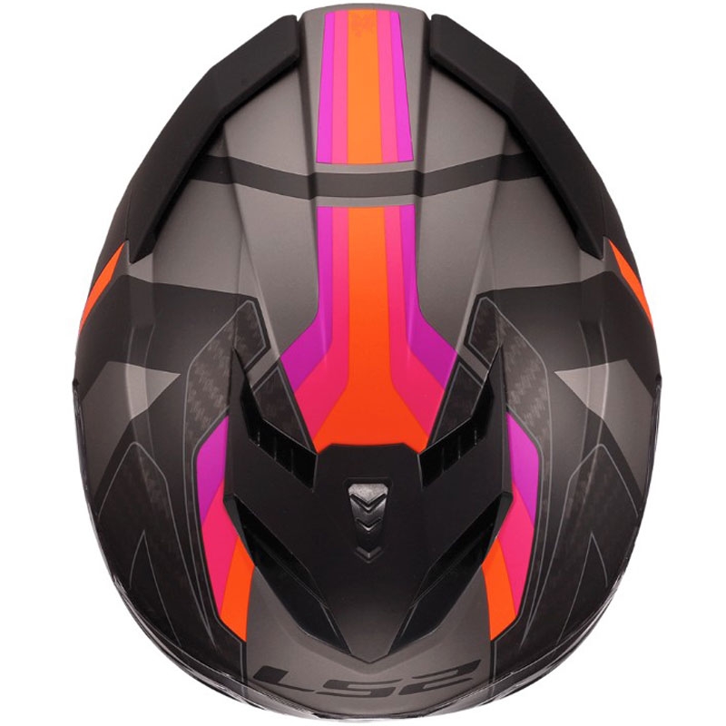 LS2 FF818 Storm III Sporty zárt motoros bukósisak matt szürke-lila