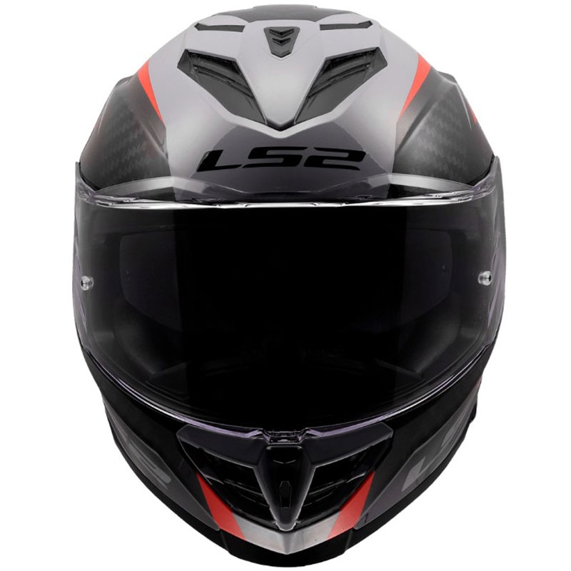LS2 FF818 Storm III Dynamo zárt motoros bukósisak fényes szürke-piros