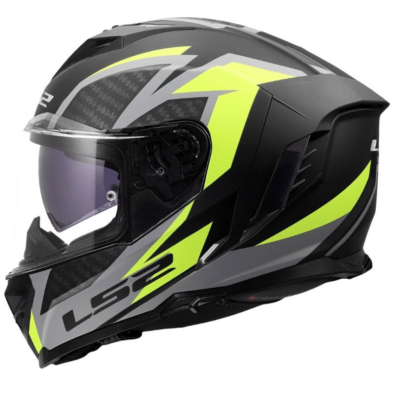 LS2 FF818 Storm III Dynamo zárt motoros bukósisak fekete-sárga