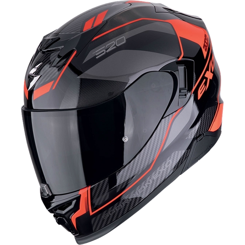 Scorpion EXO-520 EVO AIR LENA zárt motoros bukósisak fekete-piros kiárusítás