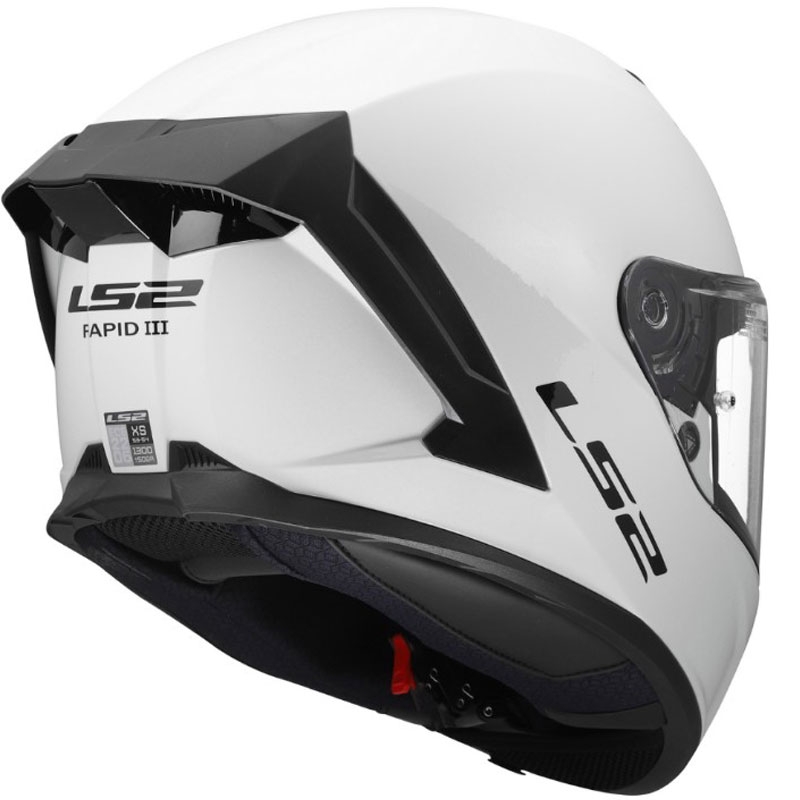 LS2 FF820 Rapid III Solid zárt motoros bukósisak fényes fehér