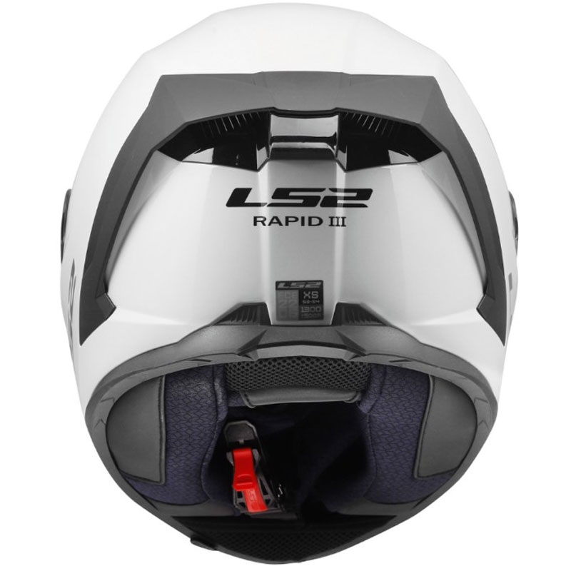 LS2 FF820 Rapid III Solid zárt motoros bukósisak fényes fehér