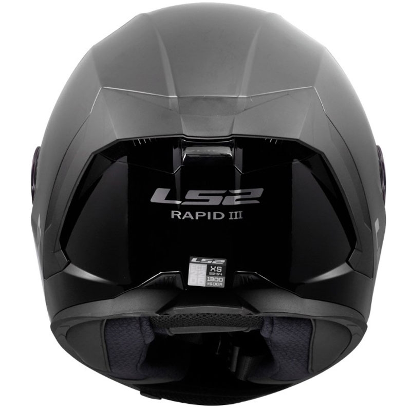 LS2 FF820 Rapid III Solid zárt motoros bukósisak fényes fekete