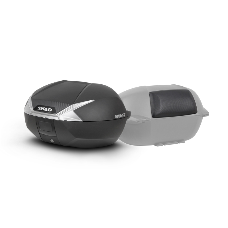 Felső csomagtartó SHAD SH47 black/white