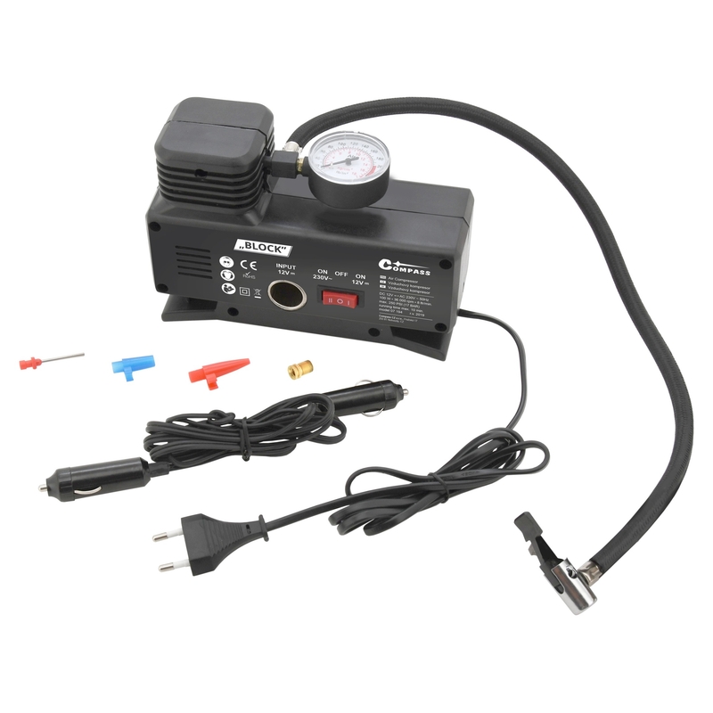 Kompresszor 12/230V blokk TÜV/GS