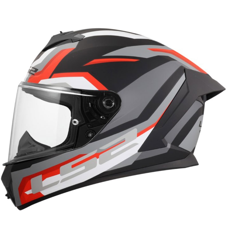 LS2 FF820 Rapid III Hyper zárt motoros bukósisak matt fekete-piros