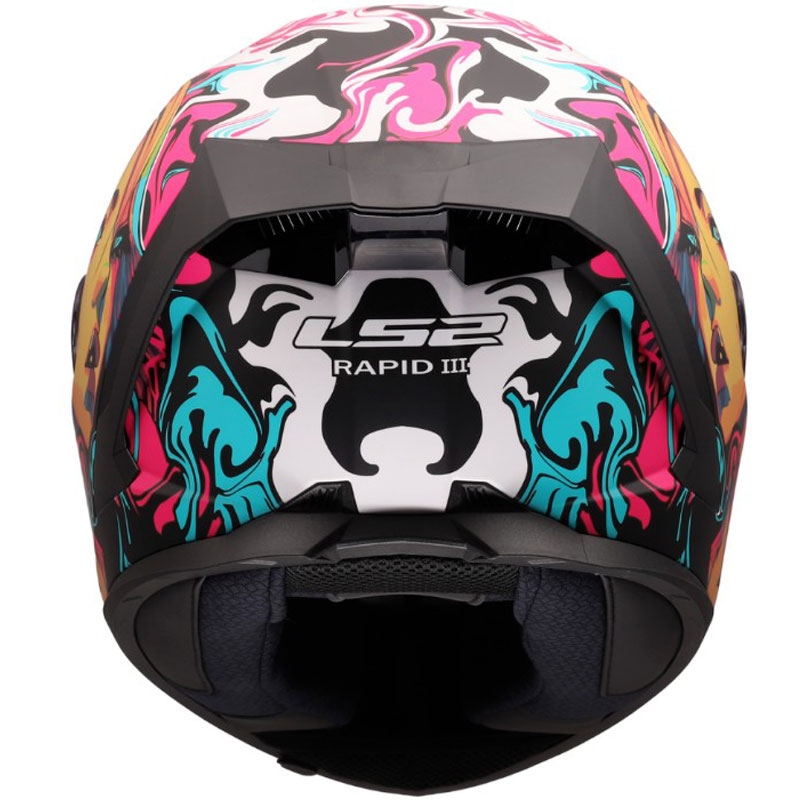 LS2 FF820 Rapid III Cyberg zárt motoros bukósisak matt lila-kékeszöld