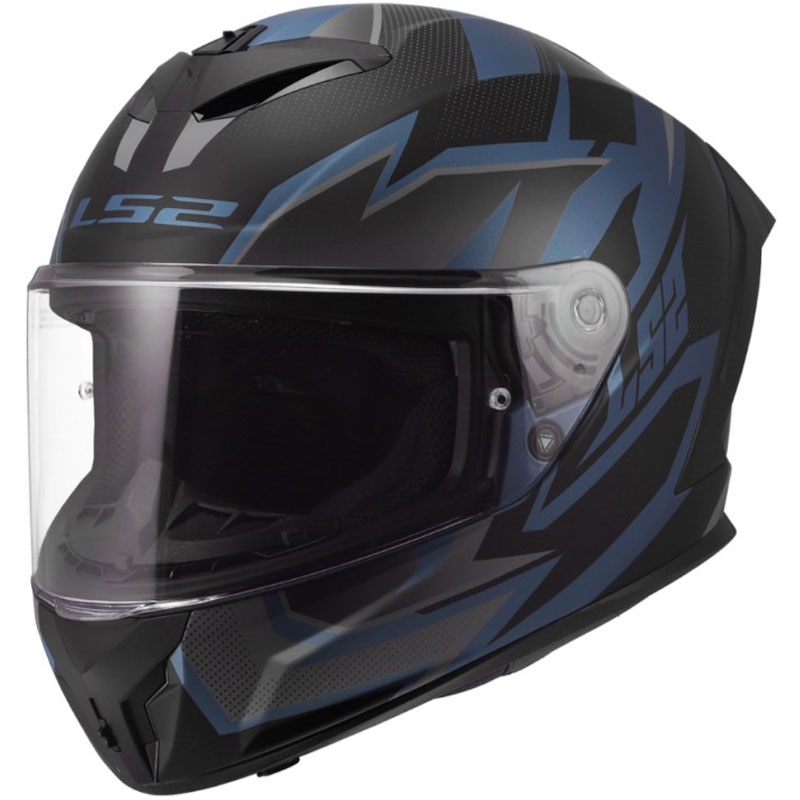 LS2 FF820 Rapid III Xtrem zárt motoros bukósisak matt fekete-kék-petrol