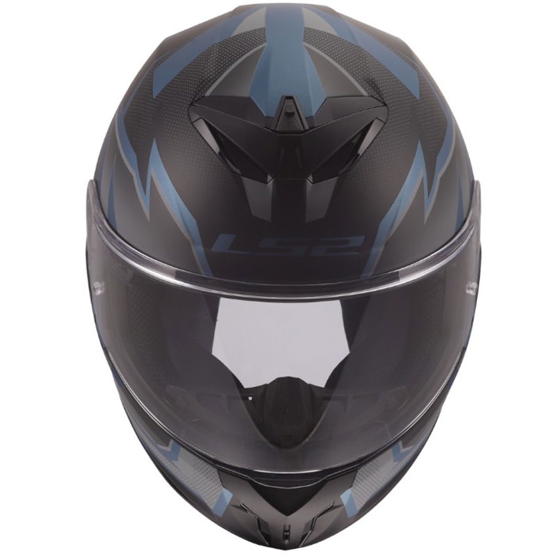 LS2 FF820 Rapid III Xtrem zárt motoros bukósisak matt fekete-kék-petrol