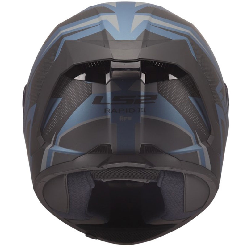 LS2 FF820 Rapid III Xtrem zárt motoros bukósisak matt fekete-kék-petrol