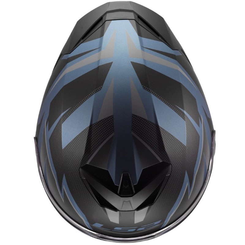 LS2 FF820 Rapid III Xtrem zárt motoros bukósisak matt fekete-kék-petrol