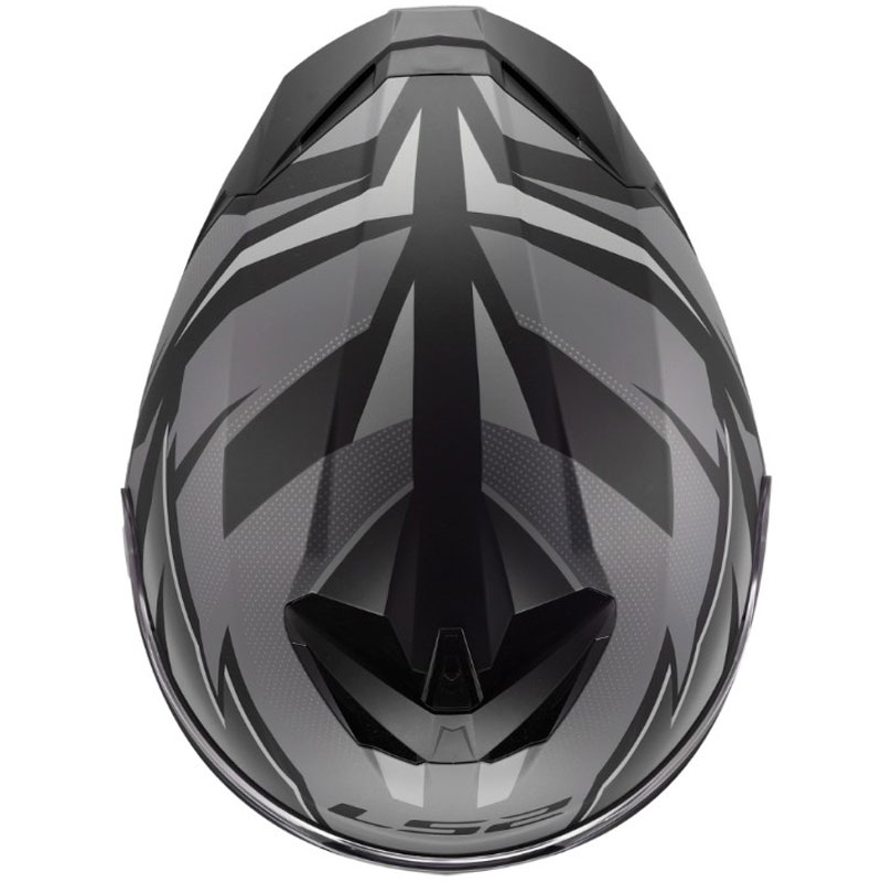 LS2 FF820 Rapid III Xtrem zárt motoros bukósisak matt fekete-szürke