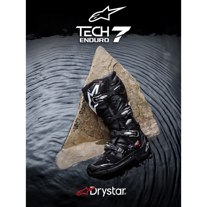 Alpinestars Tech 7 Enduro Drystar motoros csizma fekete