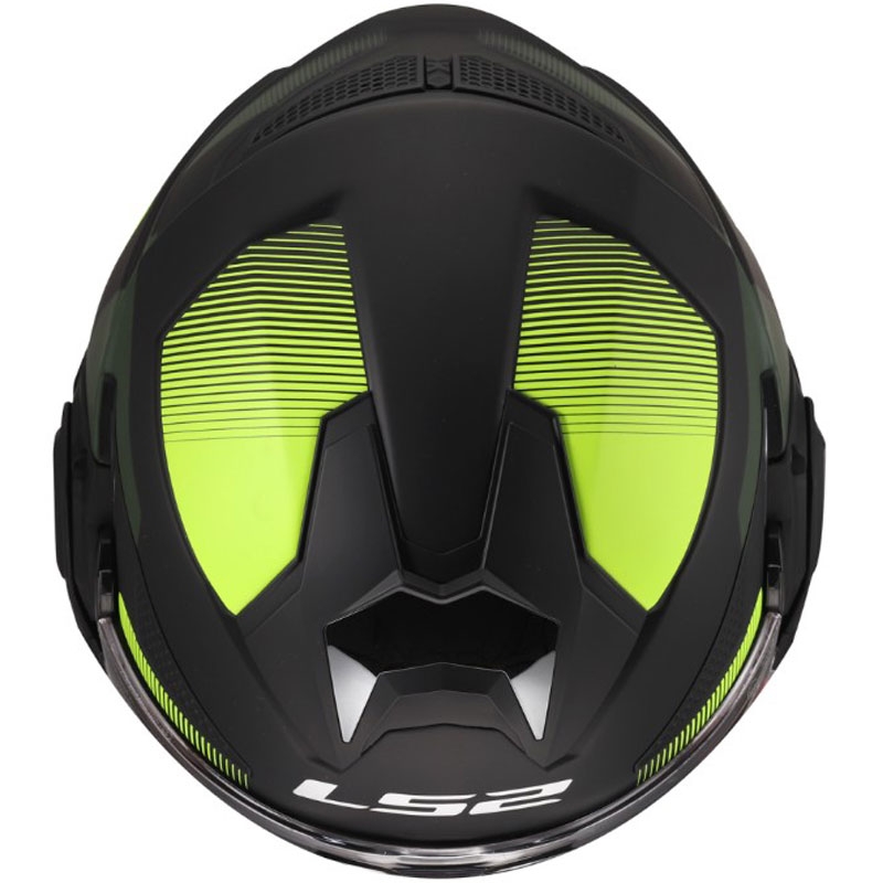 LS2 FF901 Advant X Nova hátrahajtható állú motoros bukósisak matt fluo sárga-fekete