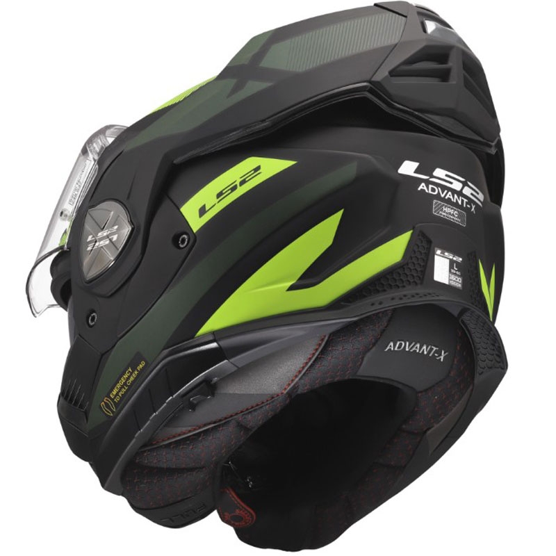 LS2 FF901 Advant X Nova hátrahajtható állú motoros bukósisak matt fluo sárga-fekete