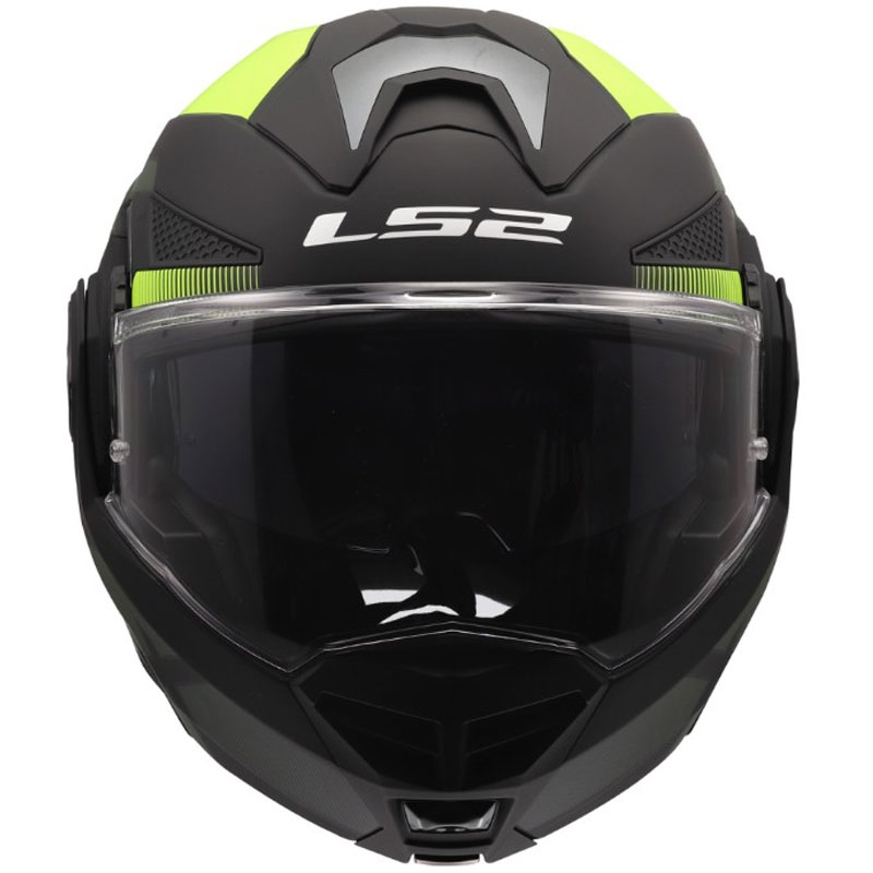 LS2 FF901 Advant X Nova hátrahajtható állú motoros bukósisak matt fluo sárga-fekete