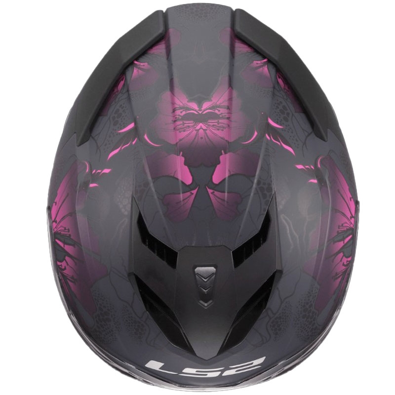 LS2 FF818 Storm III Burst zárt motoros bukósisak fekete-rózsaszín